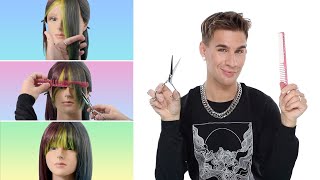 Hairdressers Guide To Cutting Your Own Bangs And Not Ruining Them [upl. by Laing]