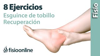 8 ejercicios para RECUPERARTE de un ESGUINCE de TOBILLO [upl. by Deirdre]