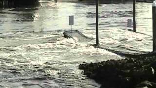 Tsunami Wave Surges in Charleston Oregon 2011 [upl. by Airdua]