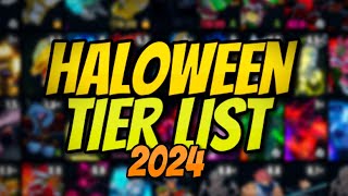 YBA NEW OFFICIAL YBA HALOWEEN SKIN TRADING TIER LIST OCTOBER 2024 [upl. by Elo]