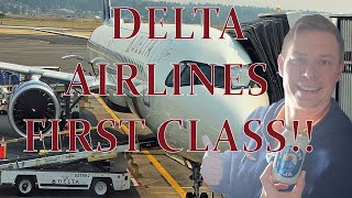 DELTAAIRLINES FIRST CLASS nach Los Angeles LAX von Portland Oregon PDX [upl. by Amarillis]