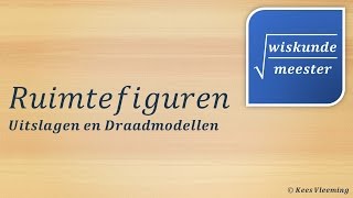 Ruimtefiguren uitslagen en draadmodellen  Wiskundemeester [upl. by Leahcimnaes]