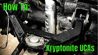 How to Install Kryptonite Upper Control Arms 0110 GMGMC Duramax LB7 LLY LBZ LMM [upl. by Bilow903]