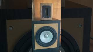 Aluminum RibbonType External Super Tweeter 1 Piece in Exquisite Walnut Solid Wood Housing [upl. by Walden]