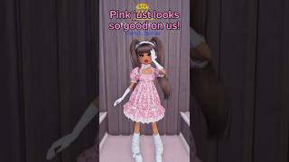 What’s YOUR favorite color to wear on ROBLOX 🤭🌈  roblox dresstoimpress dti roblox pink [upl. by Joed589]