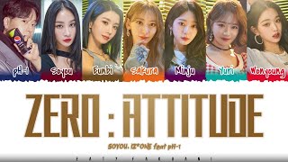 SOYOU x IZONE  ZEROATTITUDE FeatpH1 Lyrics Color CodedHanRomEng [upl. by Bunnie]