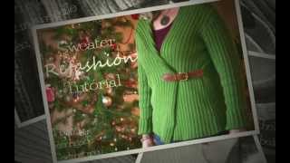 DIY Sweater Refashion Tutorial [upl. by Irovi109]