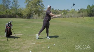 SCGA Swing Tip Jackie Riegle  QT Hit Straighter Drives [upl. by Birmingham]