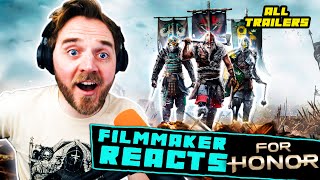 FILMMAKER REACTS FOR HONOR ALL CINEMATIC TRAILERS  BREAKDOWN [upl. by Sehguh]