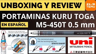 Unboxing y Review Completa del Portaminas KURU TOGA 450T 05 mm  UNI  UNI BALL  Mitsubishi Pencil [upl. by Mode711]