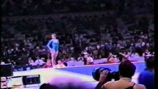 3rd T GDR Bettina Schieferdecker FX  1988 Olympic Games 9725 [upl. by Ahsinned]