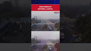 Delhi Pollution Smog Engulfs Parts Of National Capital shorts [upl. by Bauske]