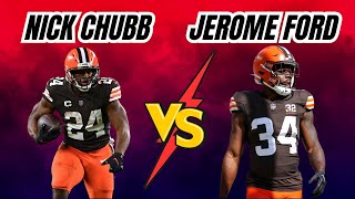 Nick Chubb ADP is FALLING While Jerome Ford is RISING  Whos the MUST HAVE RB in Fantasy Football [upl. by Dadelos708]