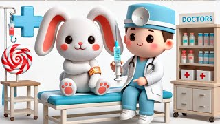 khargosh Chala injection lagwane Hindi 3D cartoon  baby kid animal song video [upl. by Jezrdna29]