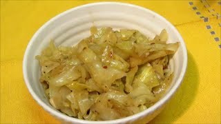 Fried Cabbage and Onions  Southern Fried Cabbage Recipe  Healthier Version [upl. by Ereveneug]