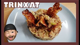 Como hacer TRINXAT de la Cerdanya Tipico plato Catalán de los Pirineos Recetas típicas [upl. by Aneetak]