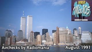 WNSR 1051 Mix 105 with Bill Neil  New York City NY  August 1991 [upl. by Michaele517]