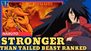 Top 5 Characters Stronger Than Tailed Beast Ranked [upl. by Elliven847]