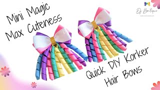 Secret to Quick Mini Korker Hair Bows korkertutorialhairaccessories [upl. by Nevuer]