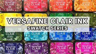 Versafine Clair Ink Swatch Colors [upl. by Lakym33]