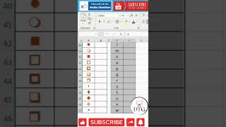 Wingdings Font Style Symbol short excel exceltips exceltutorial msexcel microsoftexcel [upl. by Aerda]