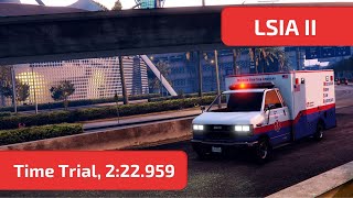 GTA Online  LSIA II Time Trial 222959 Ambulance [upl. by Yeo799]