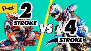 2 STROKE vs 4 STROKE ENGINES  How it Works  SCIENCE GARAGE [upl. by Dorothi]