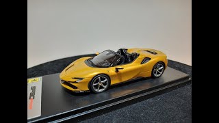 LOOKSMART 143 FERRARI SF90 SPIDER GIALLO MONTECARLO [upl. by Adyol]