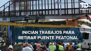 Retirarán puente vehicular tras choque de tráiler contra barda de Línea 5 del Metro CdMx [upl. by Simmonds]