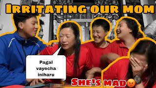 PAGAL KHANA JAU REY 😂 IRRITTATING OUR MOM GONE WILD HILARIOUS CRING WARNING ⚠️ [upl. by Weider530]