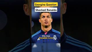 Georgina Questions make Ronaldo Answer less ronaldo football soccer shorts [upl. by Ydnamron]