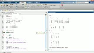 controllability and observability check Matlab [upl. by Havstad]