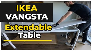 The Best Ikea Vangsta Extendable Table Making Tutorial  Ikea Extendable Table [upl. by Fifi156]