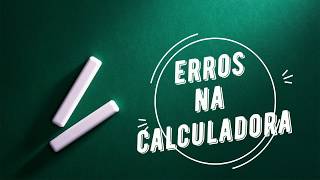 Erros na calculadora gráfica CASIO [upl. by Maro]