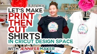 Make Print Then Cut TShirts with Your Cricut the RIGHT Way [upl. by Carine]