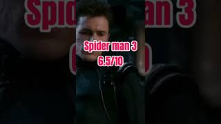 Rating each spider man movie [upl. by Nayd]