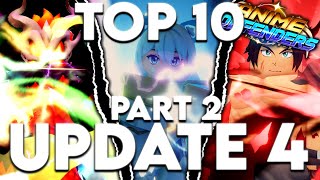 Top 10 Must Have Units In Anime Defenders Update 4 Part 2 [upl. by Katerine34]