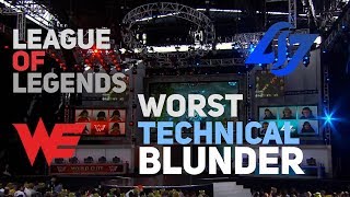 League of Legends WORST Technical Blunder The Story of CLGEU vs World Elite in Season 2 Worlds [upl. by Arjun155]