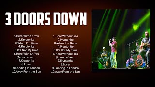 3 Doors Down Greatest Songs  New Playlist  Popular Songs  Top US Pop Songs 2024 [upl. by Danczyk]