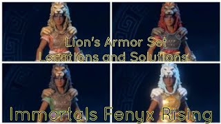 Lion Armor Set Locations and Solutions Immortals Fenyx Rising [upl. by Gnoht]