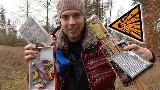 Silvester Vorfreude  Feuerwerk im Test  Kleine Batterie Spyder und mehr Teil 2 [upl. by Leelaj]