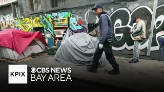 Tents return to SF streets cleared in homeless sweep [upl. by Acinok]