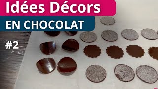 Comment faire des décors chocolat  PART 2  PatisCoach [upl. by Brine]