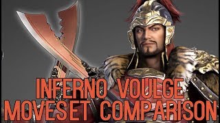 DLC DYNASTY WARRIORS 9 Inferno Voulge Moveset Comparison [upl. by Draper]