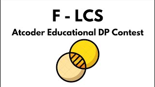 F  LCS  Atcoder Educational DP Contest [upl. by Kern]