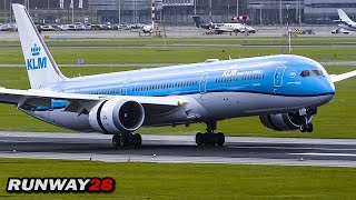 Heavy Wind Gusts at Landing at Amsterdam Schiphol [upl. by Tollman]