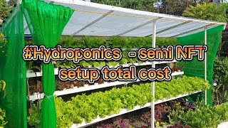 Hydroponics  semi NFT setup total cost [upl. by Kurth40]