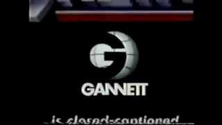 Gannett KUSA 1980s with Closed Caption notice [upl. by Heddy769]