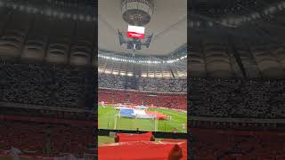 Śpiewamy Hymn Polski świętoniepodległości polska hymn kibice łączynaspiłka stadionnarodowy [upl. by Haissi974]