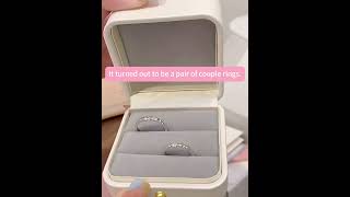 Couples ring white gold plated opening for resizing couplerings [upl. by Kraul411]